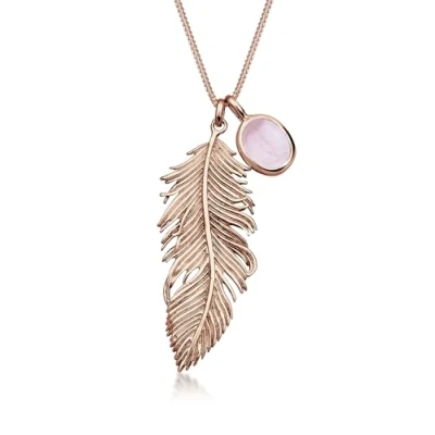 Image of Elli Women&#039;s 925 Sterling Silver Xilion Cut Quartz Necklace Length of 75 cm