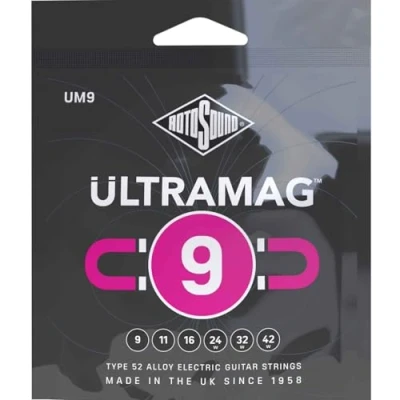 Image of Rotosound UM Ultramag electric guitar set Super Light 9 42 UM9