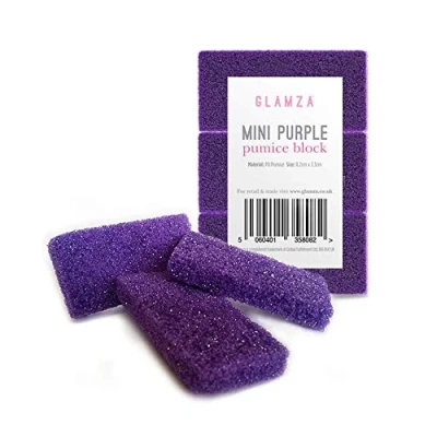 Image of Glamza Foot Pumice Sponge Callus Exfoliate Stone Hard Skin Remove Pedicure Scrubber PACK OF 4