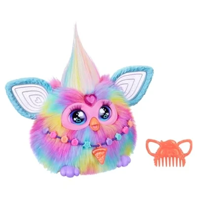 Image of Furby Tie Dye Interactive Plush Toy English Version, Batikfärbung