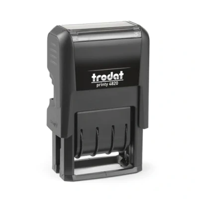 Image of Trodat Printy 4820 Date Stamp Day, Month, Year 12 Consecutive Years Black Ink Impression Size 25 x 4mm