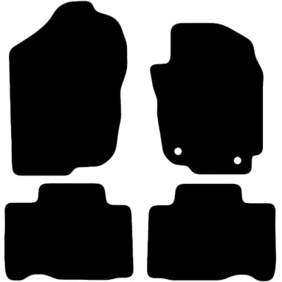 Image of Carsio Tailored Carpet Car Floor Mats For Toyota RAV4 Hybrid 2017 2019 Fit Mat Complete Accessory Black Custom Fitted All Weather, Anti Slip Backing &amp; Trim
