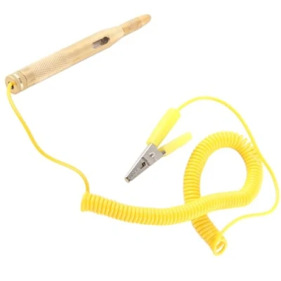 Image of Car Fuse Tester Voltage Pen Circuit Auto Vehicle Dc 6V 12V 24V Light Bulb Test Pencil Yellow