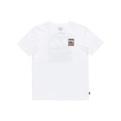 Image of Billabong Stamp Unisex Print Tshirt for kids, Size: 12y, White