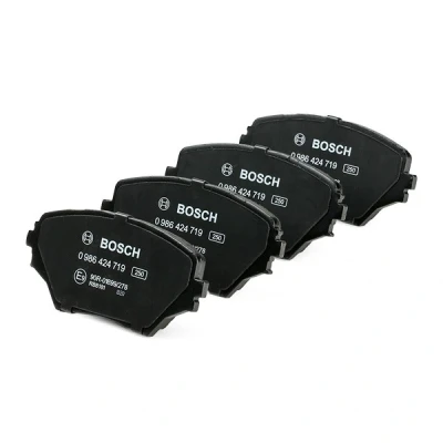 Image of 0446542070, 0446542071, 0446542080, 0446542110, 0446542130 Brake pad set BOSCH 0 986 424 719 Low Metallic with anti squeak plate