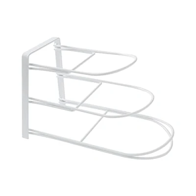Image of Compactor Kitchen Dish Storage Organiser Stand, WHITE METAL WIRE, 38 x 22 23 cm