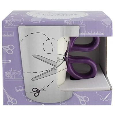 Image of Tacony Purple Scissor Sewing Mug Kitchen Accessories