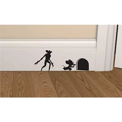 Image of Epic Modz Inspired Mouse Skirting Board Vinyl Decal Sticker Wall Art Bedroom Living Room Lounge car