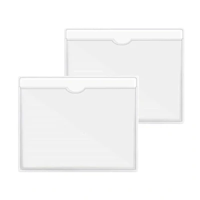 Image of DOETYD 2 Pack Square Permit Holders Car Parking Holder, Work Pass 10.5 x 10.5cm