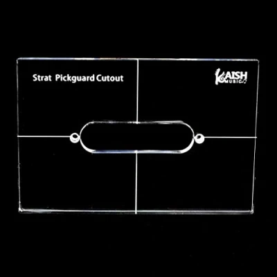 Image of KAISH Acrylic Single Coil Pickup Routing Template Templates for Pickguard Rout
