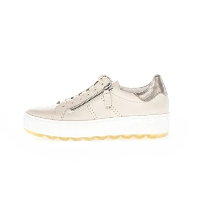 Image of Gabor Quench Womens Casual Trainers 7 UK Ivory/Muschel