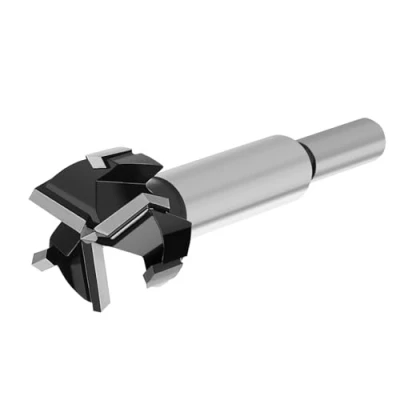 Image of hsawbit 26mm Forstner Drill bit, Triple Flute Carbide Tipped Bit Hole Cutter for Hard Wood, Woodworking Hinge