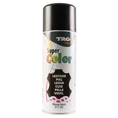Image of TRG The One Super Color, Spray Dye for Leather Shoes, 317 Black, 400 ml