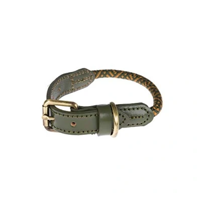 Image of Sophie Allport Forest Green Rope Collar Small