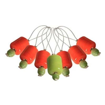 Image of KNIT PRO KP10931 Zooni: Bead Stitch Markers: Orange Lily
