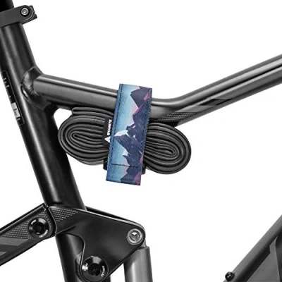 Image of Granite Rockband+ MTB Frame Carrier Strap for Inner Tubes and Bike Tool Kit, Storage Solution Attaching Extra Gear on Your Mountain Bike, BMX Road Gravel (Mountain View)