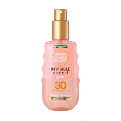 Image of Garnier Ambre Solaire Invisible Protect Glow, Sun Protection Spray SPF30, 150ml
