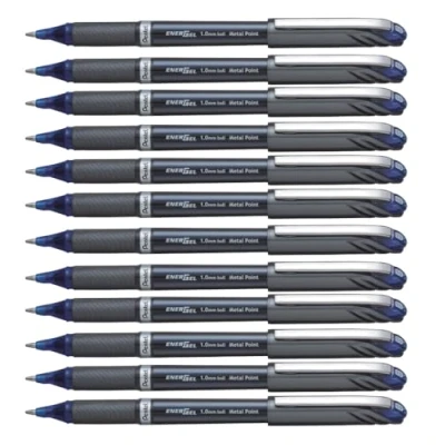 Image of Pentel EnerGel Plus 1.0mm Rollerball Blue Ink, (Pack of 12 Pens)