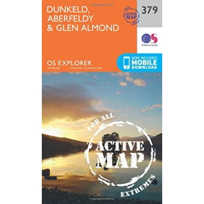 Image of Explorer Active 379 Dunkfeld, Aberfeldy &amp; Glen Almond Map With Digital Version