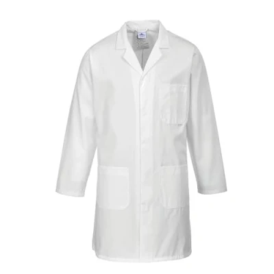 Image of Portwest 2852 Standard Lab Coat Hard Wearing Workwear White, 4X Large