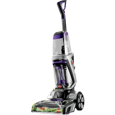 Image of BISSELL ProHeat 2X Revolution Pet Pro Carpet Cleaner Outcleans Leading Rental HeatWave Technology* Carpets Dry in 30 Mins** CleanShot Pre Treater &amp; Hair Removal Tool 20666 Grey/Purple