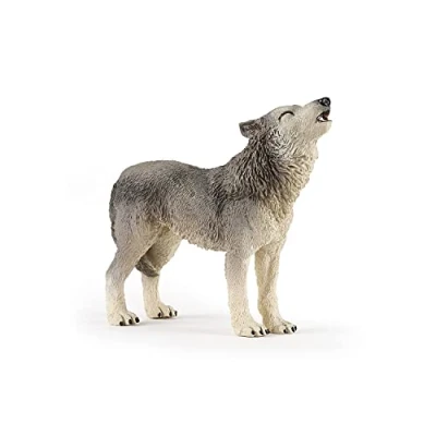 Image of Papo WILD ANIMAL KINGDOM Figurine, 50171 Howling Wolf, Multicolour, 8.7cm