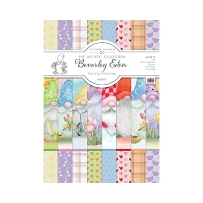 Image of The Paper Boutique Spring Gnomes Insert Collection, Multicoloured, 8 x inches (PB1799)