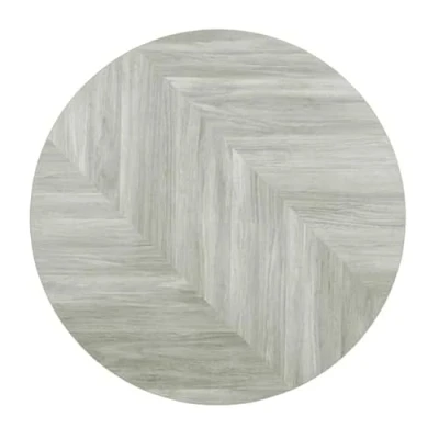 Image of Bolero Pre Drilled Round Table Top Chevron Design 600mm