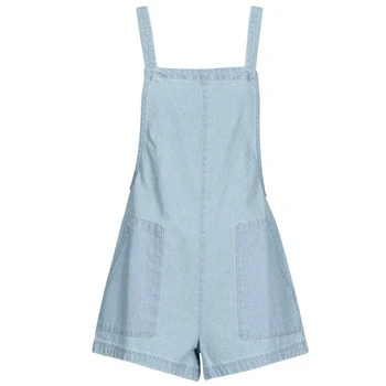 Image of Billabong Beach Crush Overall Jumpsuit, Women&#039;s, Size: Medium, Powder blue