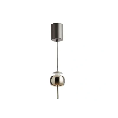 Image of LOOM DESIGN LED pendant light Parachute, black Ø 9.6 cm aluminium