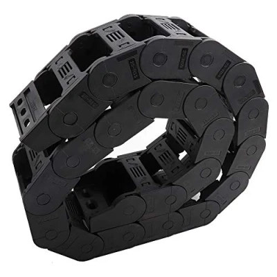 Image of Cable Carrier,25 x 57mm Length 100cm Black Drag Chain Nylon Open Both Side Wire Carrier Engraving Machine Accessory for 3D Printer,CNC Tools,Electronic Equipment Etc(Outside Open)