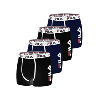 Image of Fila Men&#039;s Boxer FI/1BCX4/FU5040 Swim Trunks, Nm, XXL (Pack of 4)