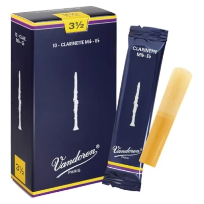 Image of Vandoren Traditional Eb clarinet reeds, box of 10 Strength 3,5