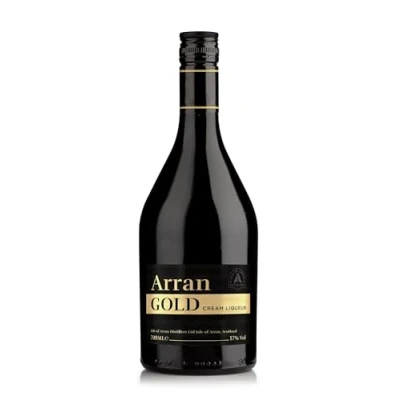 Image of Arran Gold Malt whisky cream Liqueur 70cl, 17% ABV, Luxurious liqueur, Try it on its own chilled, with ice, in coffee or even as part Of a pudding Isle