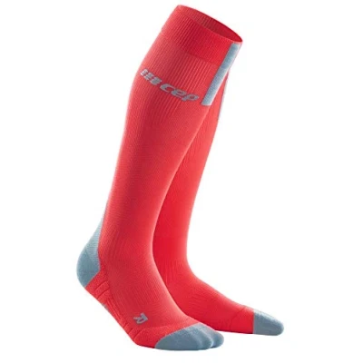 Image of CEP RUN SOCKS 3.0 for men Compression sock with millimetre precise pressure in lava / grey size V