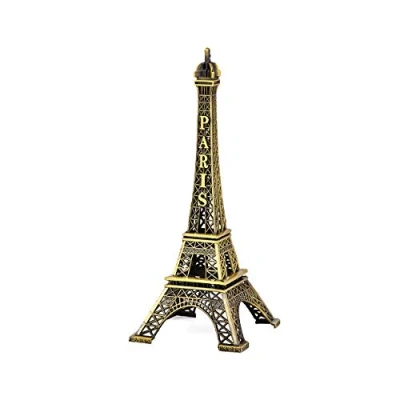 Image of ds. distinctive style Eiffel Tower Model Metallic Statue Figurine for Souvenirs (15cm)