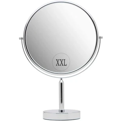 Image of MIRRORVANA® XXLarge 3X Magnifying Makeup Mirror on Stand for Dressing Table, Desk and Bathroom &amp; Bedroom Vanity, Double Sided 3X/1X Magnification, 43cm Tall 28cm Wide