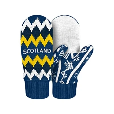 Image of FOCO International Football Scotland Fan Knitted Gloves Mittens