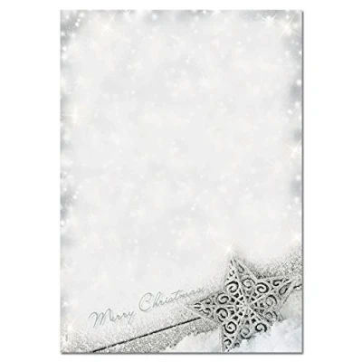 Image of SIGEL DP136 Christmas writing paper &quot;Brilliant Star&quot;, A4, 90 gsm, 100 sheets