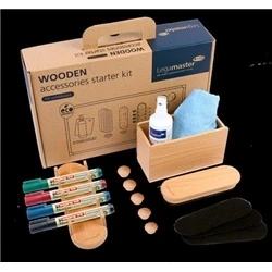 Image of Legamaster WOODEN Whiteboard Accessory Set 17 piece