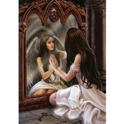 Image of Anne Stokes Greeting Cards Magical Mirror