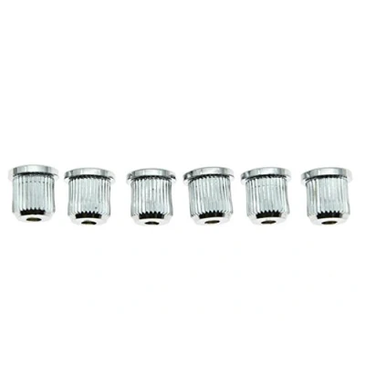 Image of Dopro Set of 6 Chrome Guitar String Through Body 5/16&quot; Ferrules for American Standard Telecaster