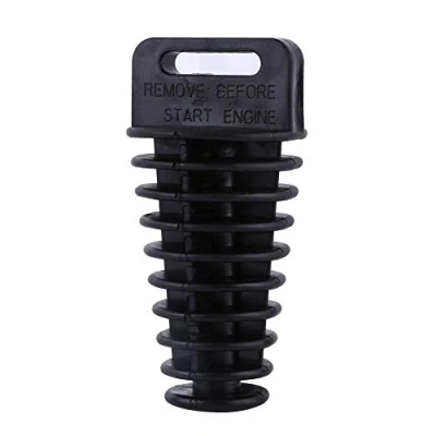 Image of Motorcycle Muffler Tail Pipe Plug Keesno Wash 2 Stroke &amp; 4 Exhaust Plug(Black) Auto Tuning