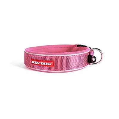 Image of EZYDOG Classic Neo Dog Collar Small, Medium, Large Dogs, Reflective Collar, Supreme Comfort, Soft Neoprene Material, Non Corrosive (Extra Small (30 33cm), Pink)