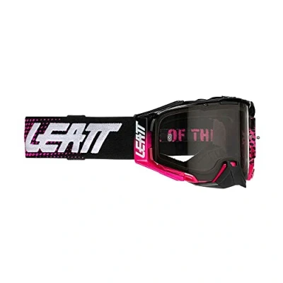 Image of Leatt 8021700420 Velocity 6.5 Mask, Neon Pink, Light Grey 58%