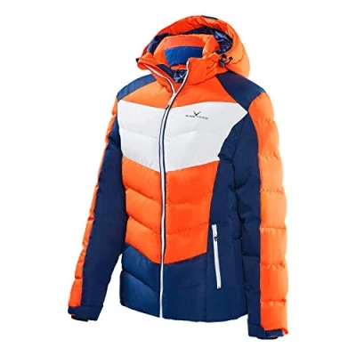 Image of Black Crevice Ladies Ski Jacket, Blue/Red/White, 40