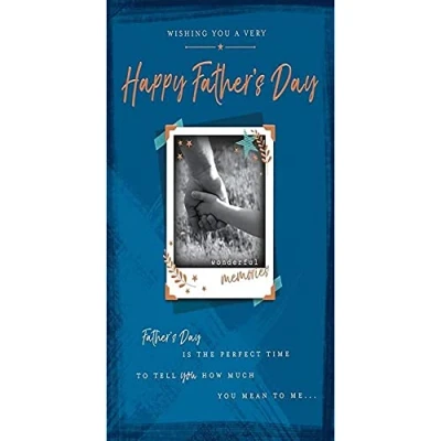 Image of Photo Father&#039;s Day Card 10 x 7 inches Piccadilly Greetings