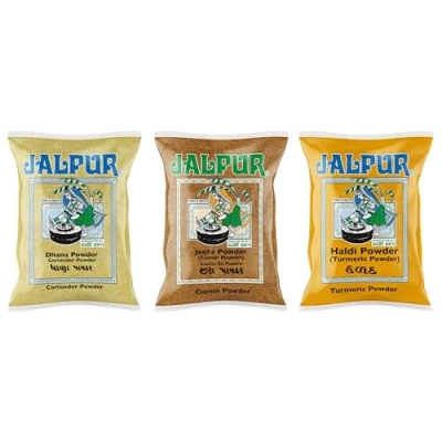 Image of Jalpur Millers Spice Combo Pack Coriander Powder 200g Cumin Turmeric (3 Pack)