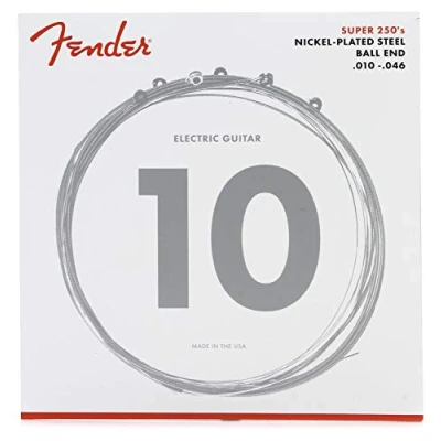 Image of Fender Super 250 String Set 250R (010/046) Nickel Plated Steel Ball Ends