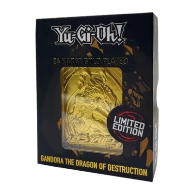 Image of Yu Gi Oh! Limited Edition 24k Gold Plated Gandra the Dragon of Destruction Metal Card